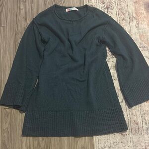 Free People Sweater Dress Dark Green